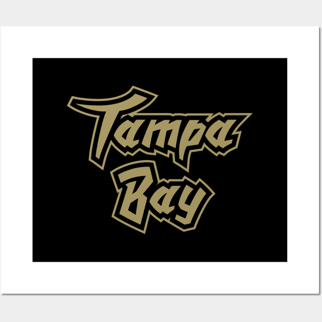 Tampa Bay Basketball - Black Wall Art by KFig21